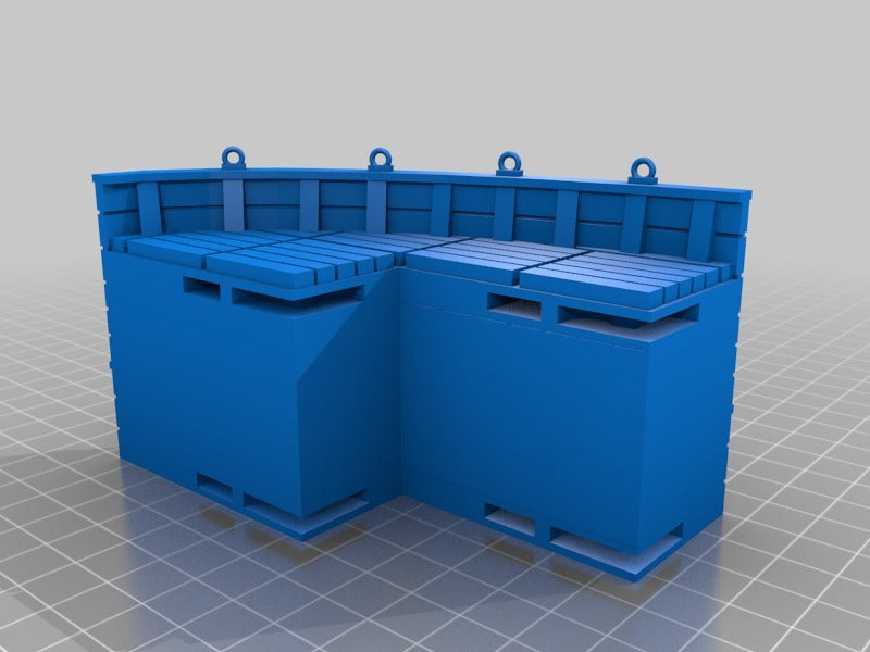 28mm miniature Boat Tile PART 2: Raised Decks