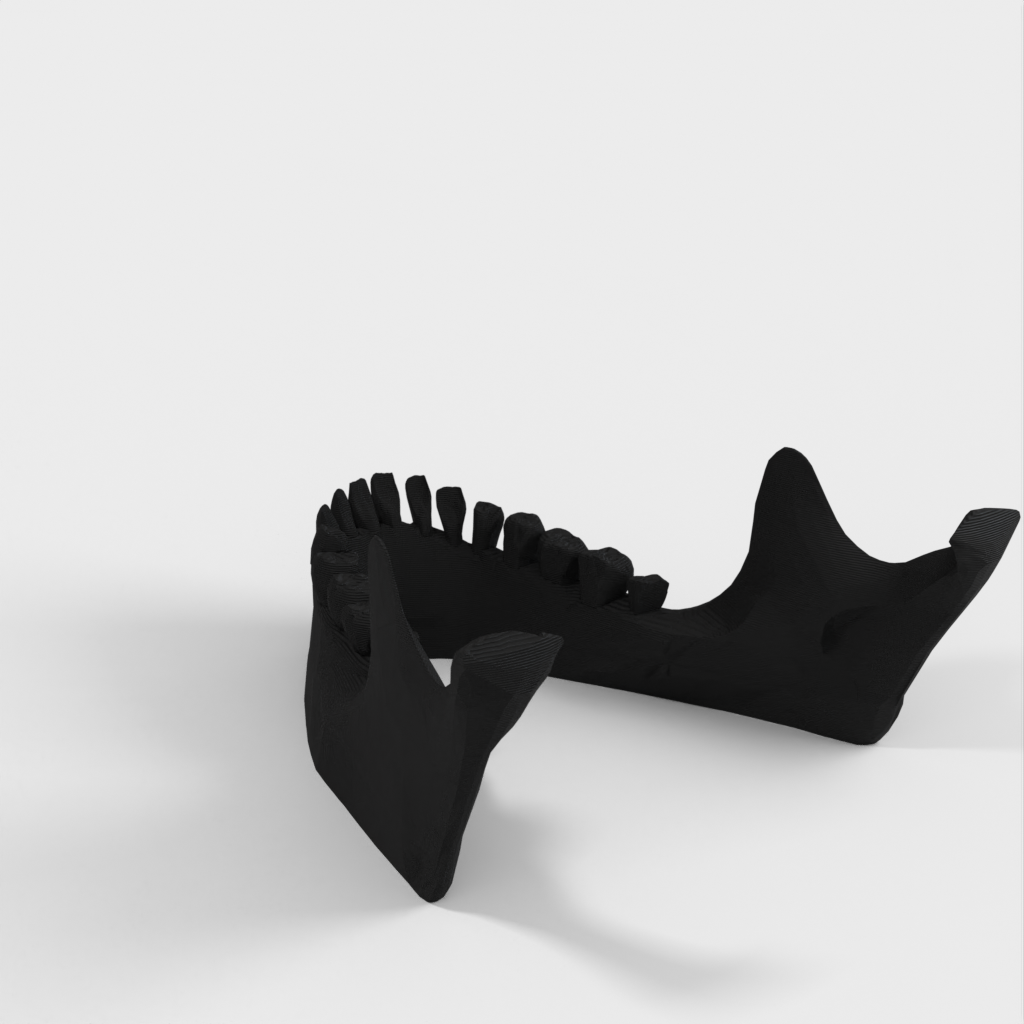 Jaw iPad Stand: Human Jaw Model and iPad Holder