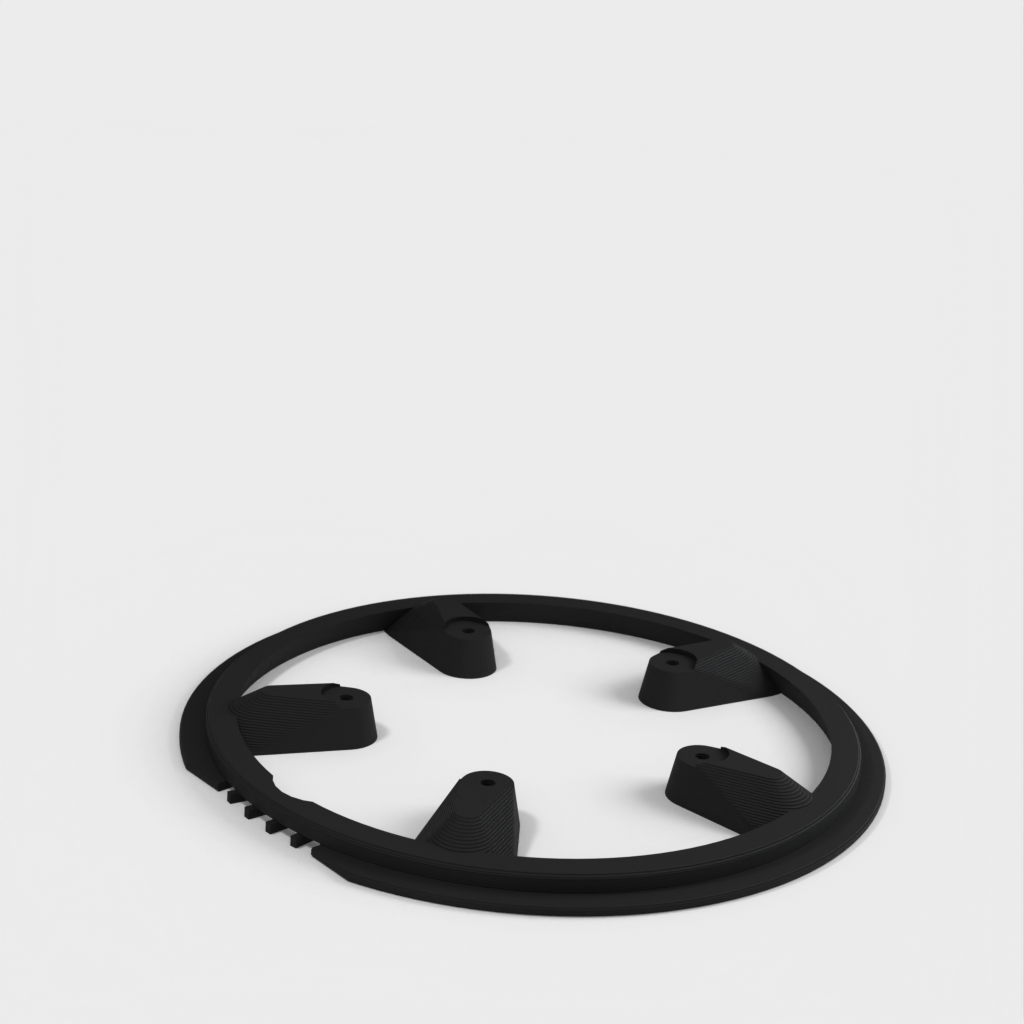 Fully parametric Bicycle chain guard for Shimano FC-M591