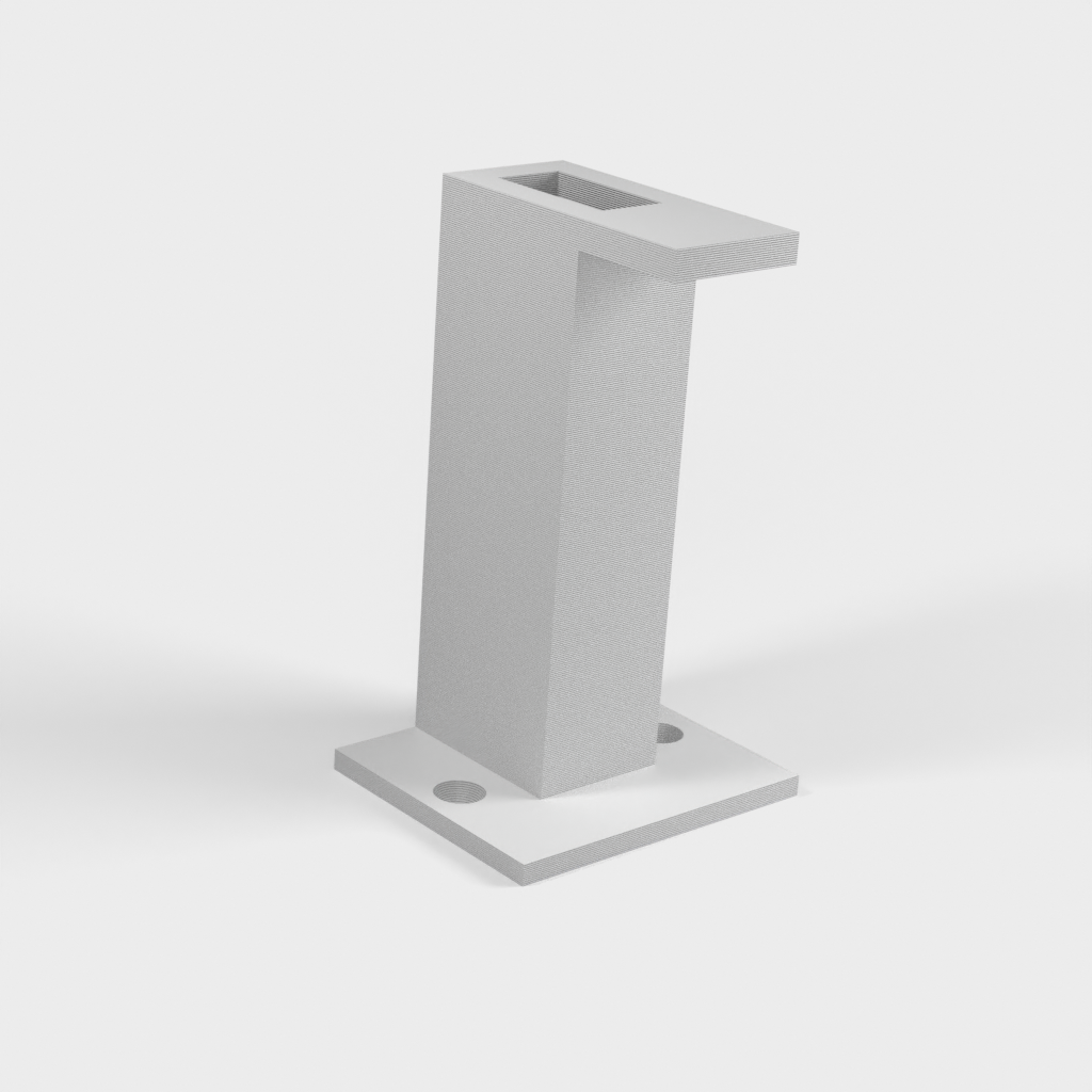 Wall mounted holder for PS2 wireless headset with USB receiver hole