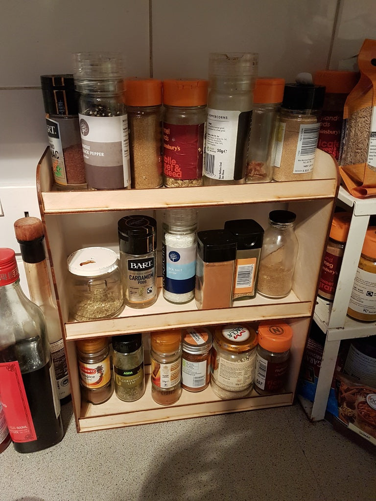 Elegant Spice Rack for the Kitchen