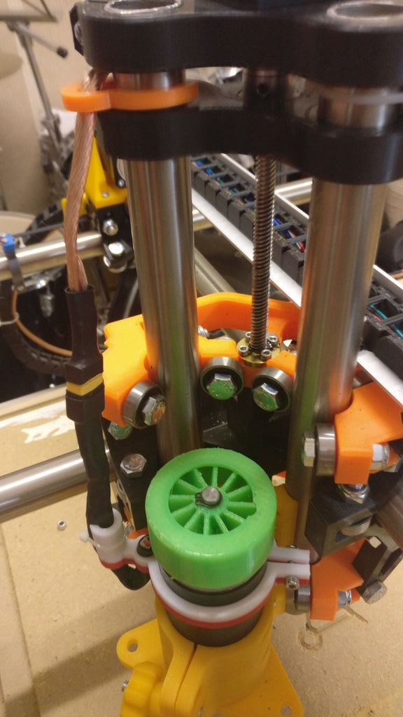Replacement fan and cable management for 500W 52mm MPCNC Spindle