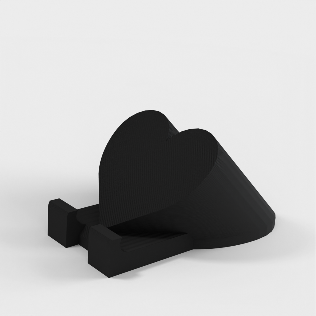 Heart-shaped stand for phone and tablet