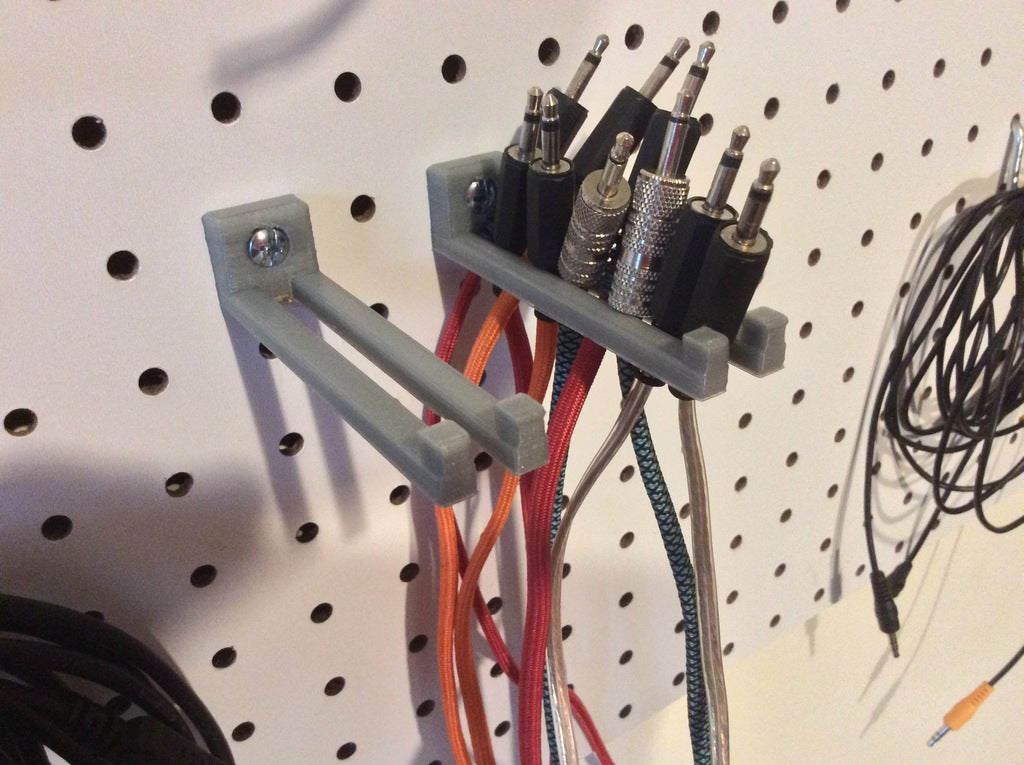 Pegboard 3.5mm Cable Holder