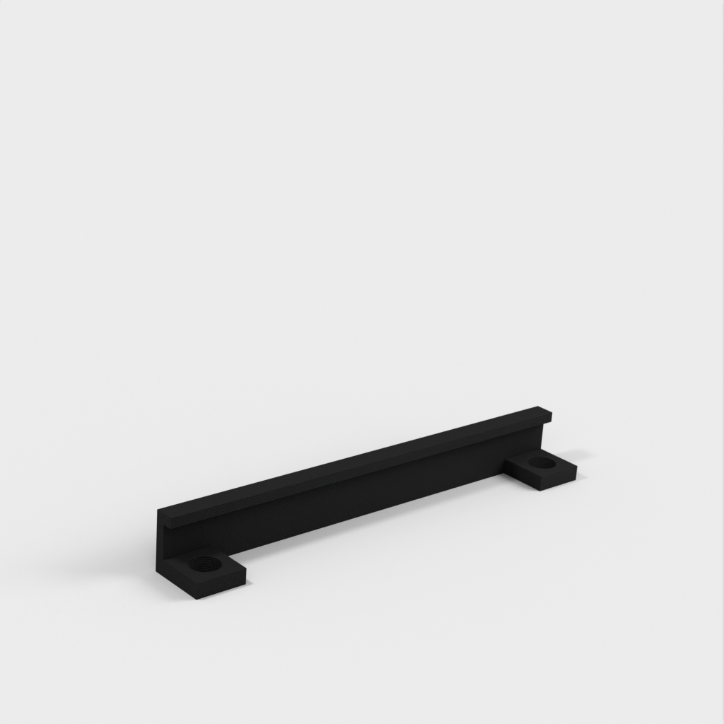 Under-desk mounting rail for Ikea Variera container