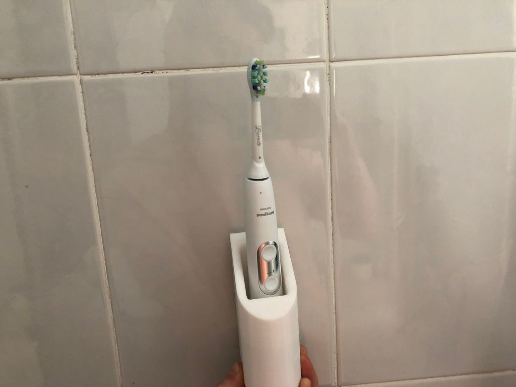 Wall-mounted Philips Sonicare Toothbrush Holder with Charger