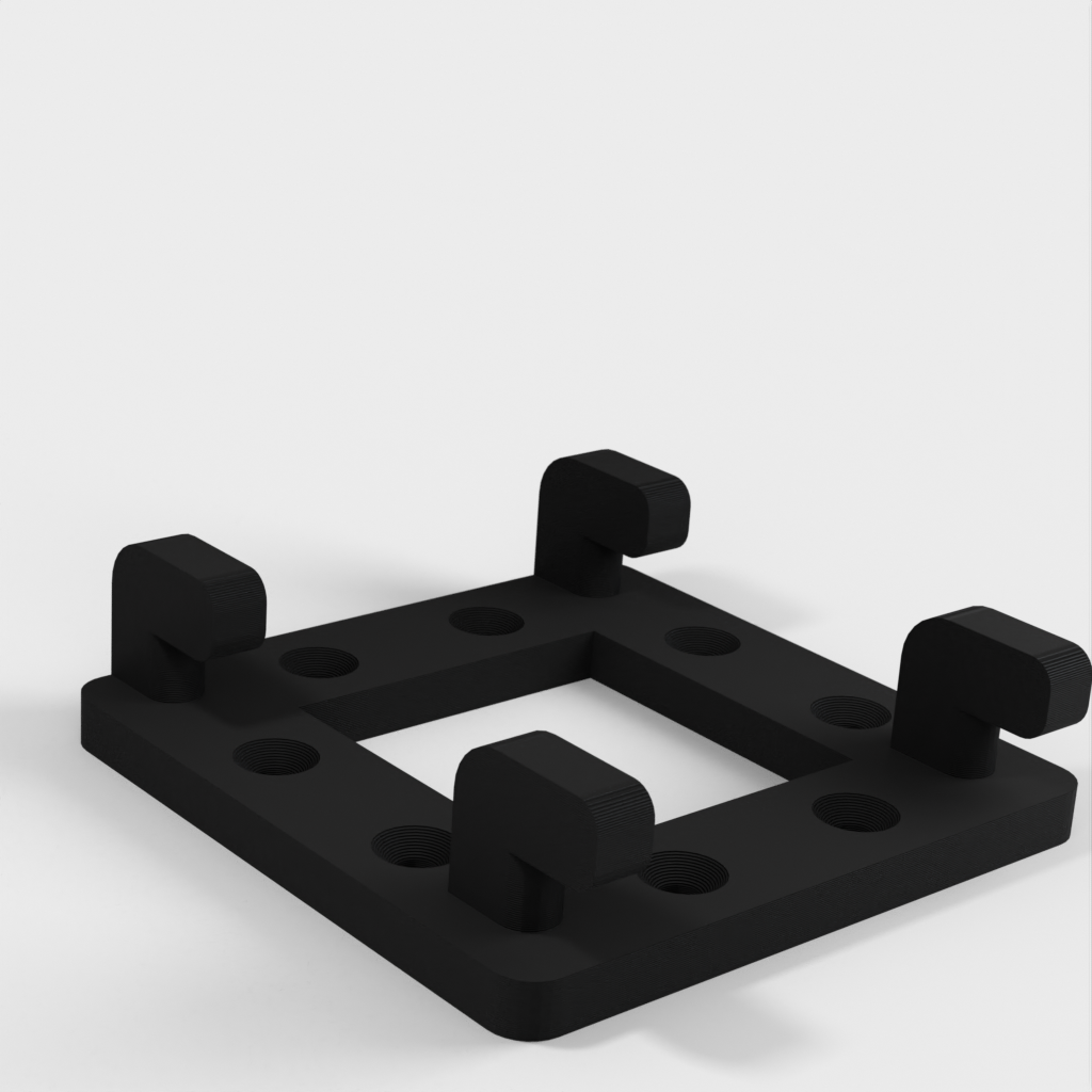 Vesa mounting bracket for IKEA Skadis Grid panel