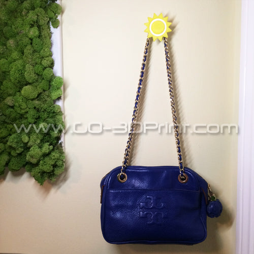 Sun-shaped Wall Hook and Organiser for Coats and Jewellery