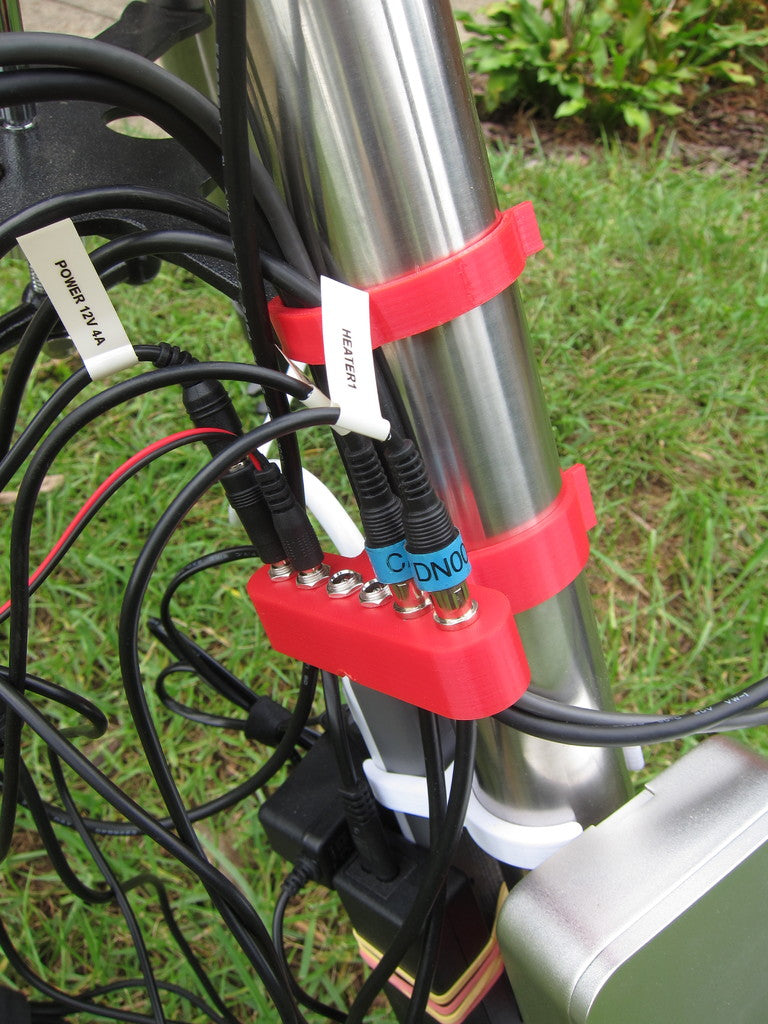 EXOS-2 Cable holder with Optional 12V Power Distribution