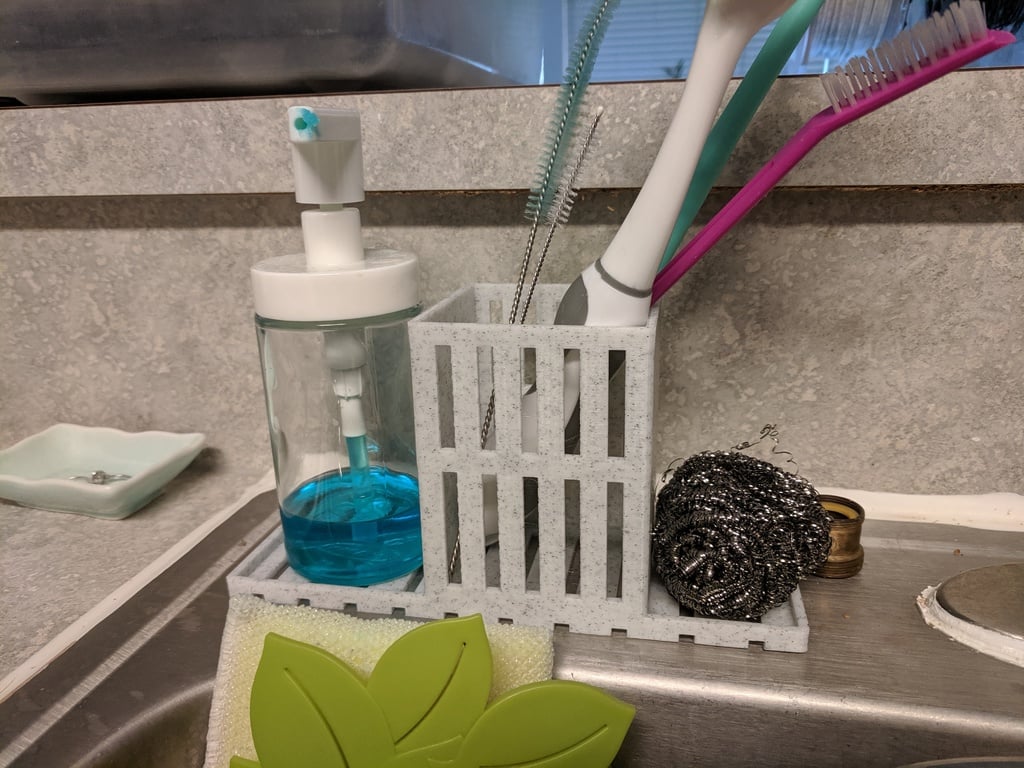 Practical Kitchen Sink Caddy for Washing-up Liquid and Sponge