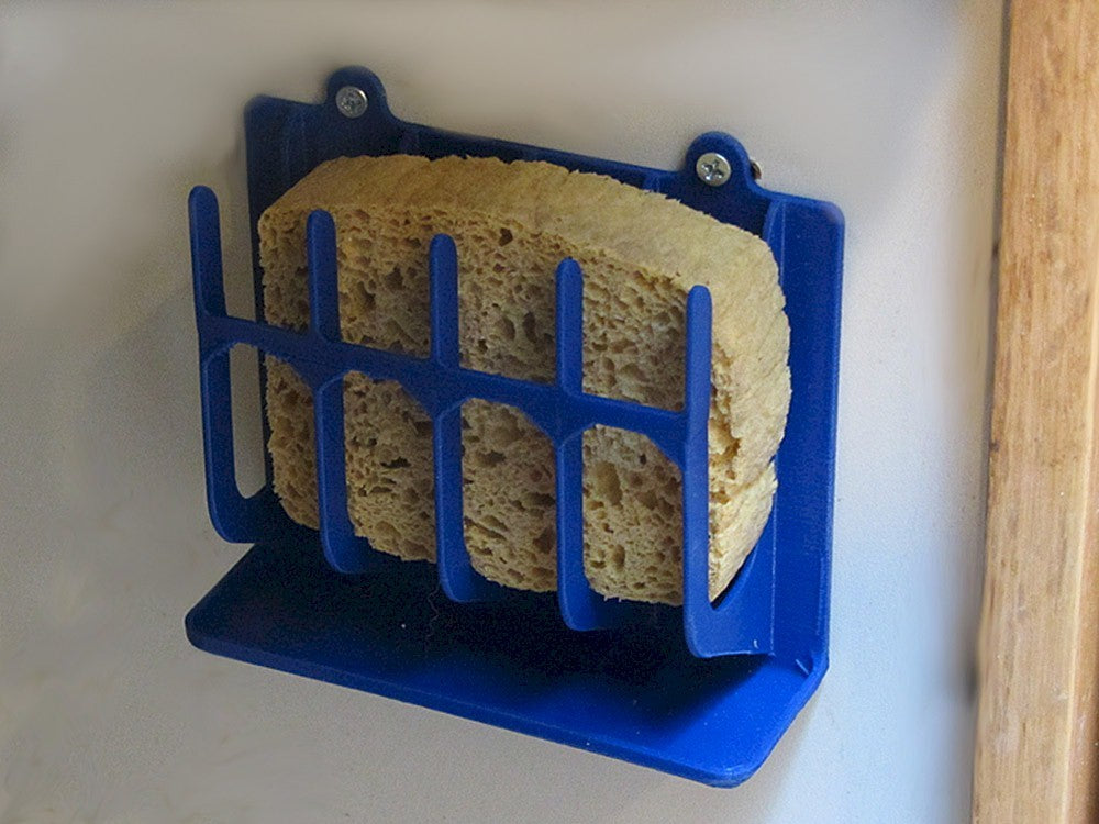 Wall-mounted sponge holder for the kitchen