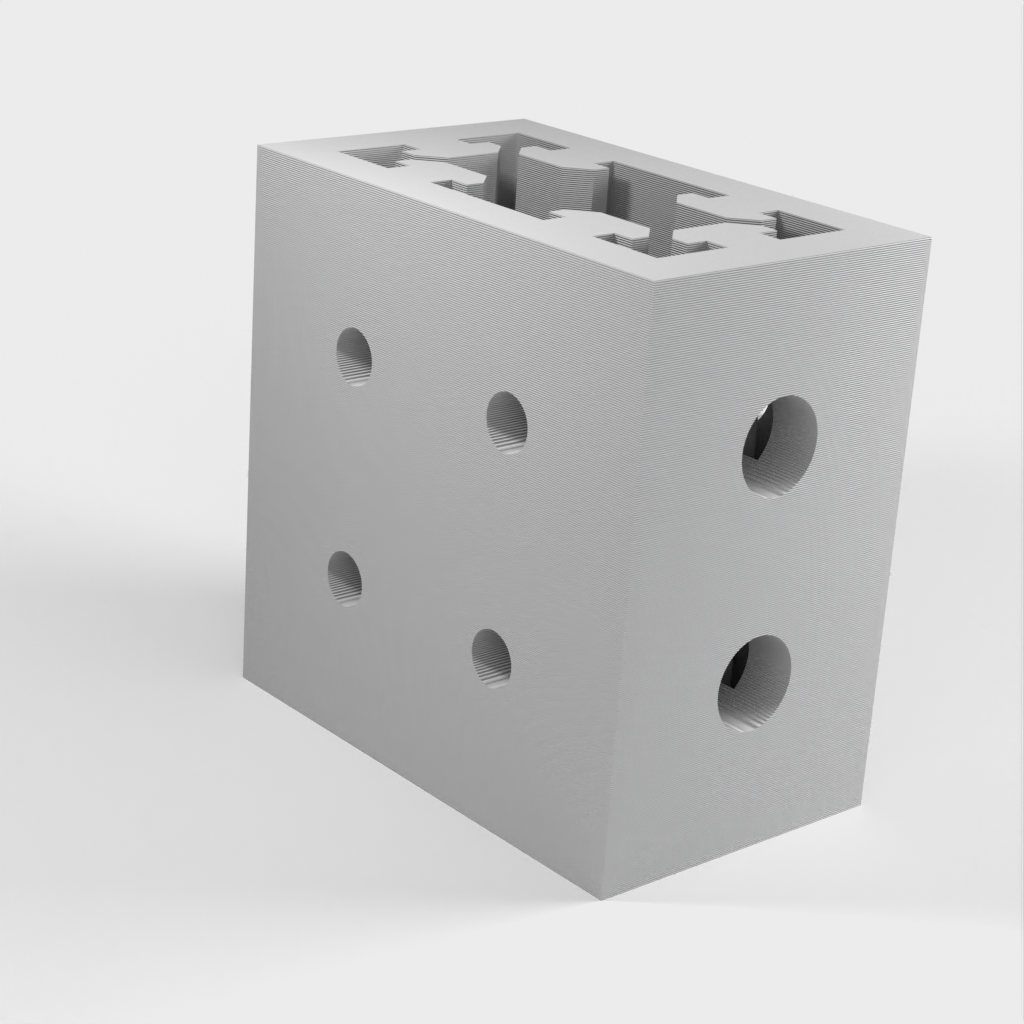 2040 &amp; 2020 Drilling guide for T-Slot and V-Slot Profiles