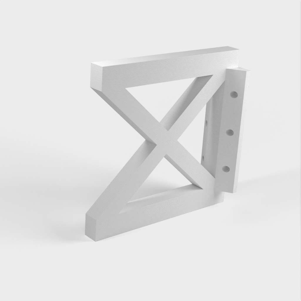 Wall-mounted shelf bracket for Ikea Burhult shelves