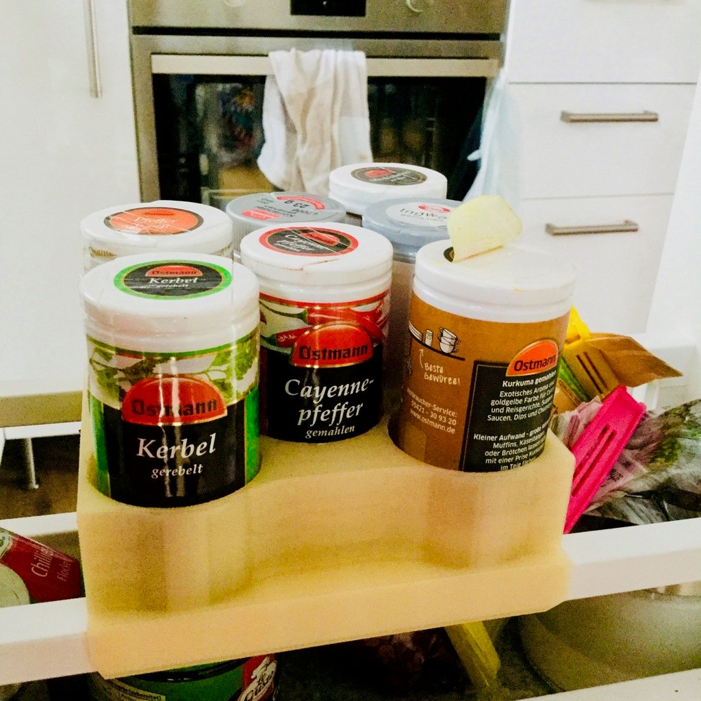 Ikea Maximera 20cm drawer hack for spice organisation