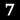 House Number 7 - Noto Serif - 170mm high - 10mm deep