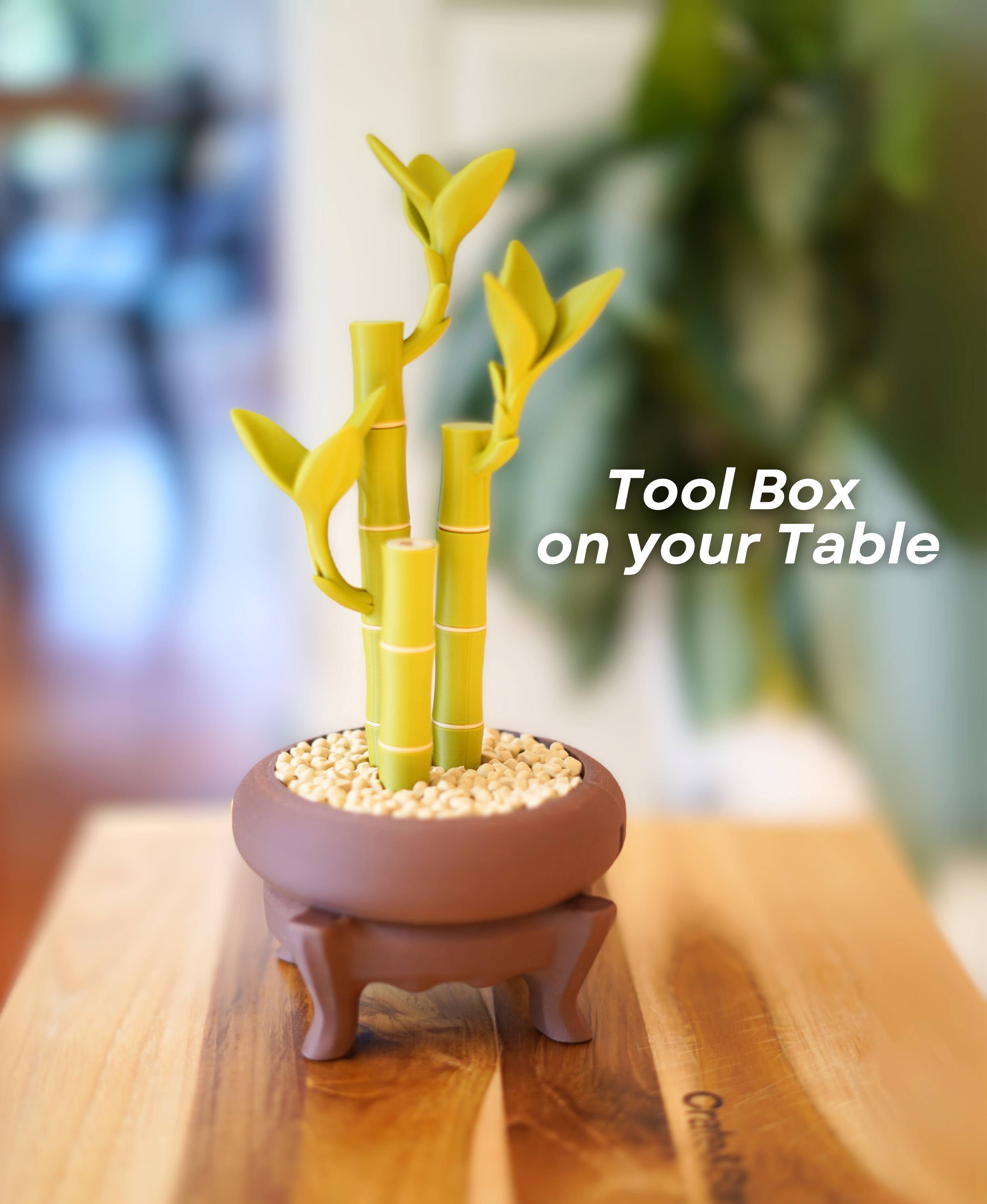 Bamboo Bits: Elegant Desktop Tool Storage