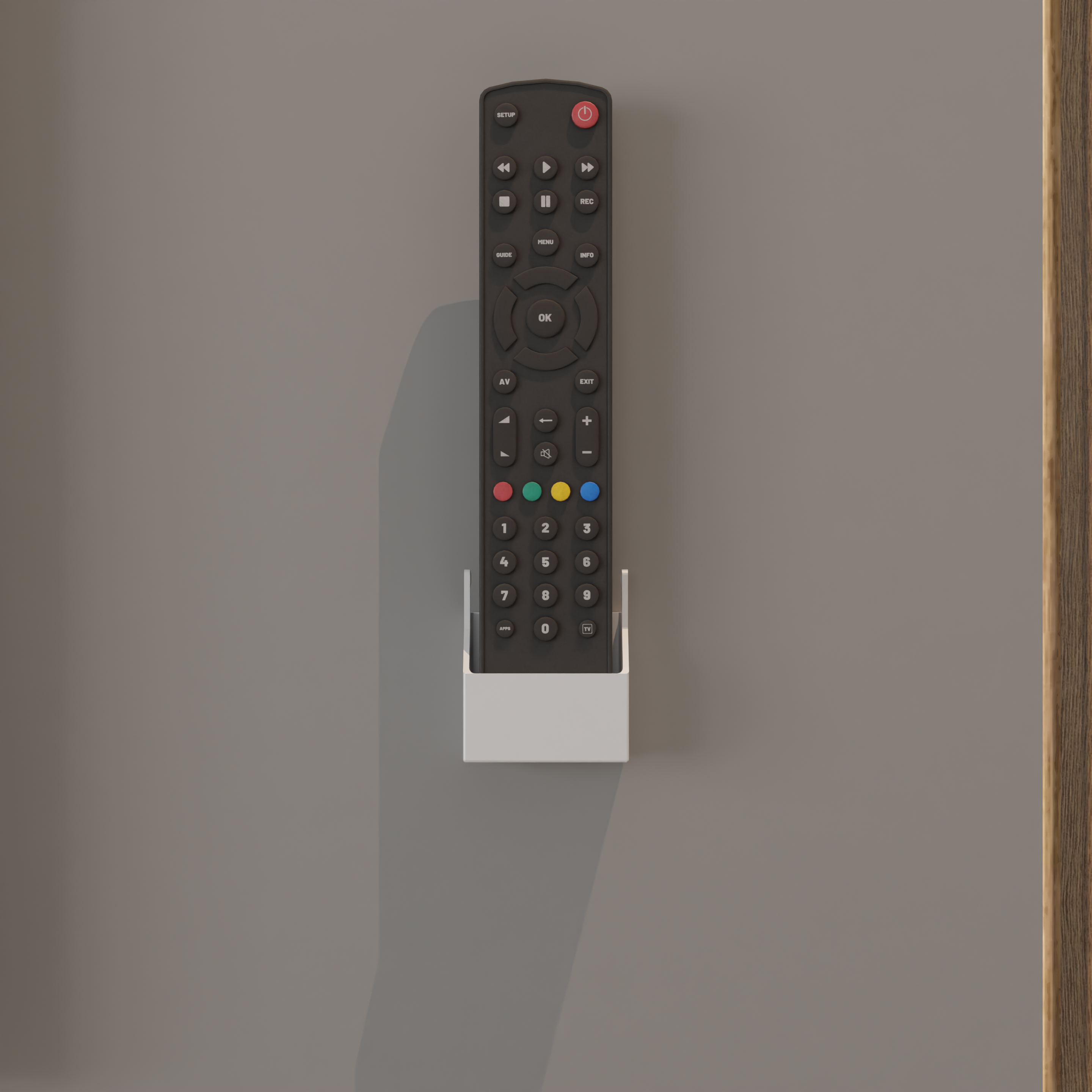 Wall-mounted Remote Control Holder