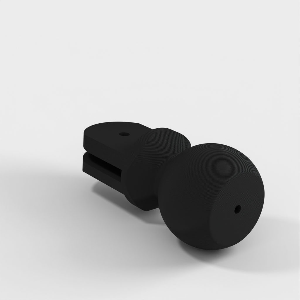 Car ball joint arm for iPad mounting for off-road navigation
