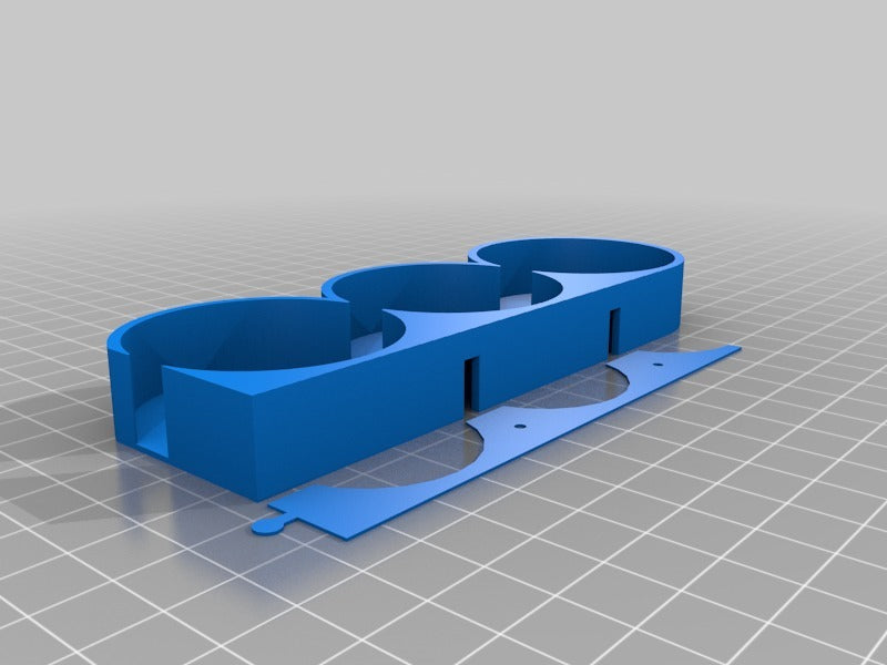 Spice holder with drilling template