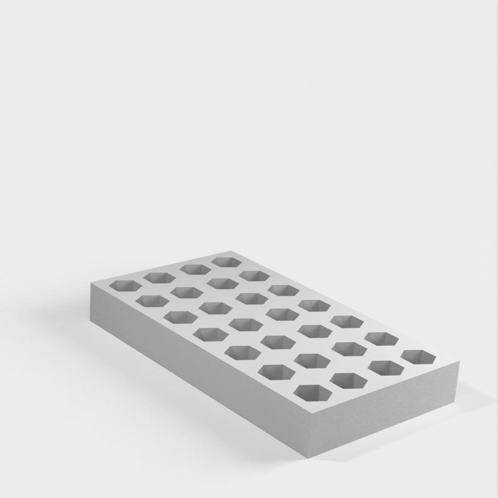 Screwdriver Bit Tray for Storage of Drill Bits
