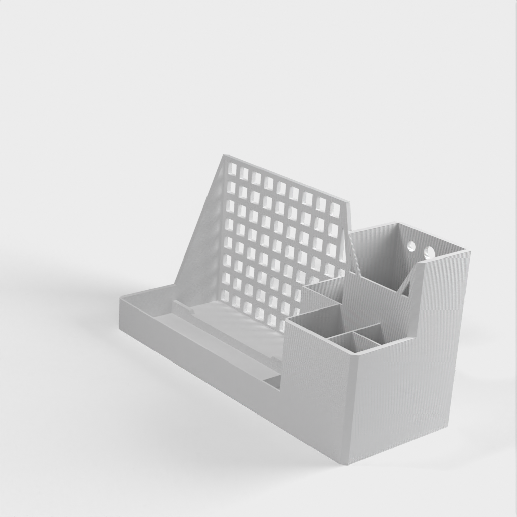 Tablet stand and desk organiser