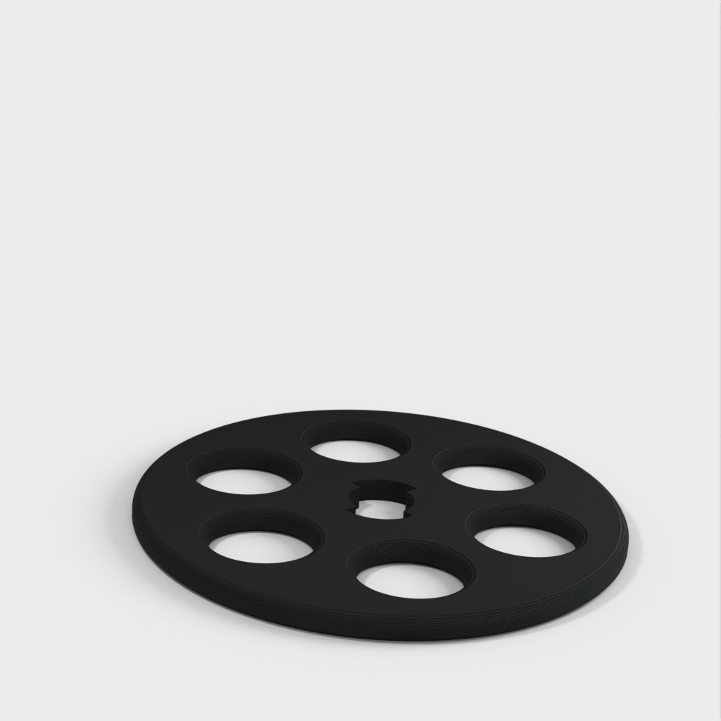 Round spice rack for 20x180mm tubes