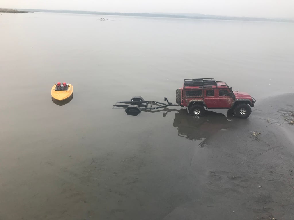 RC scale boat trailer