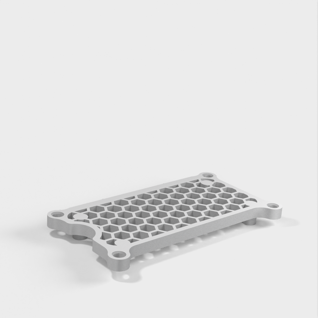 Honeycomb case for Raspberry Pi Zero 2 W with optional Extrusion Mount