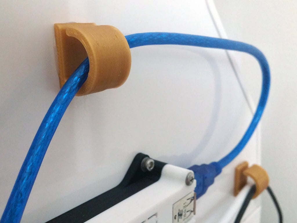 Adhesive Cable Organiser and Wire Clip - 16mm