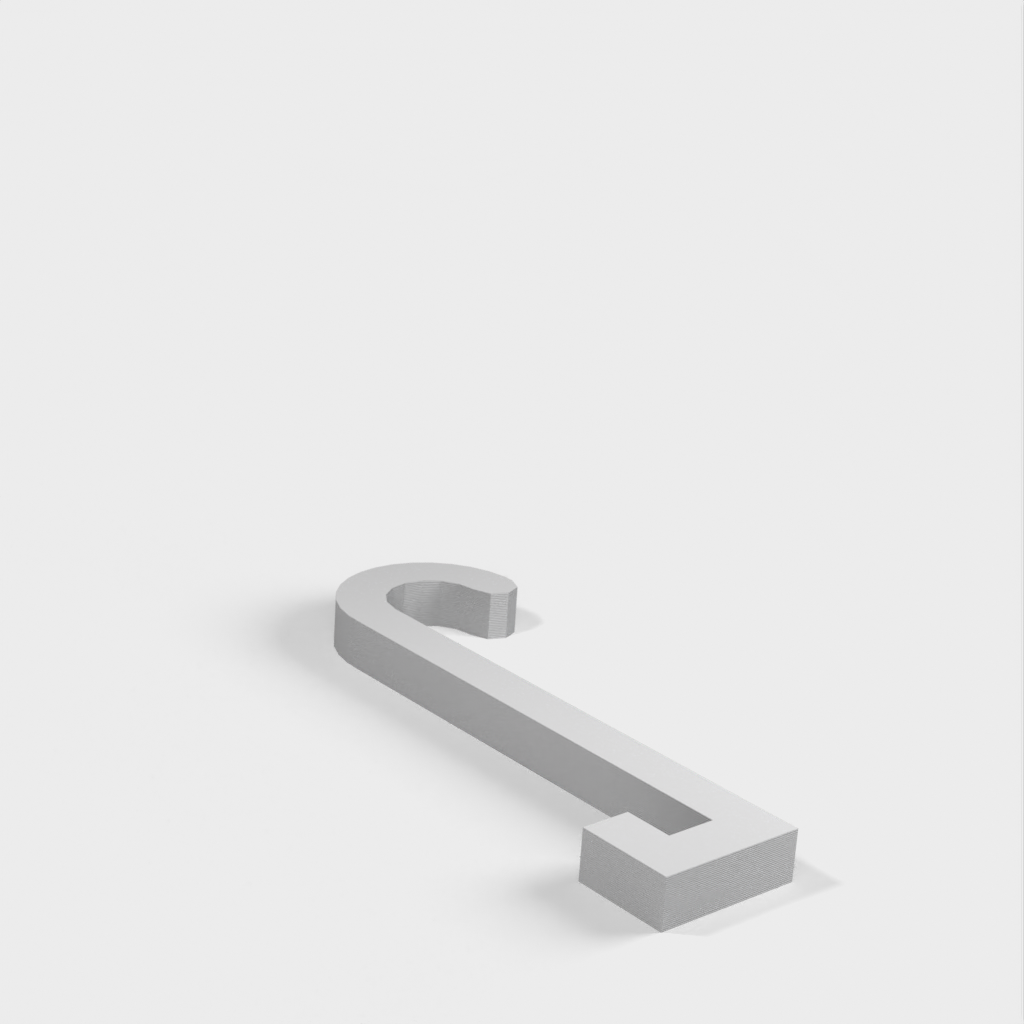 Simple Hook tool hanger for Makerbot
