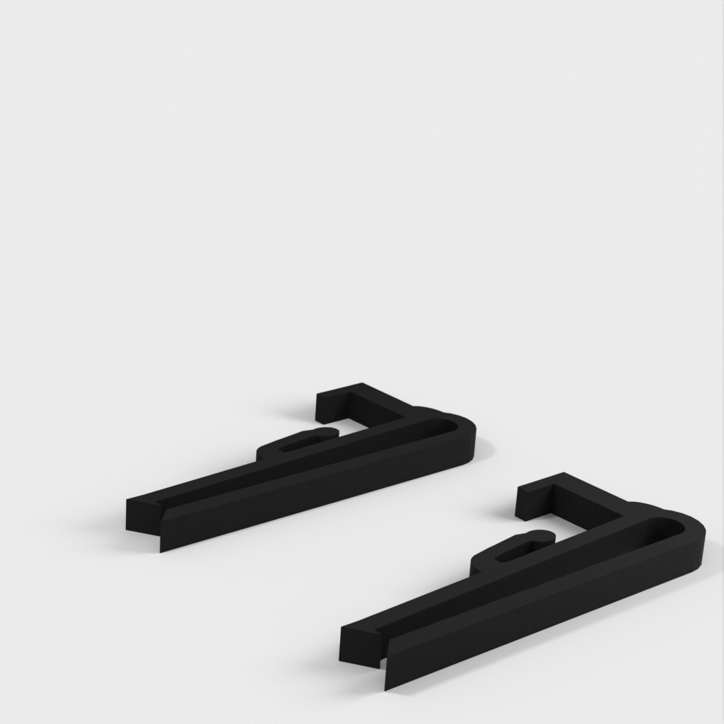 J Channel pixel mounting clips for roof tiles
