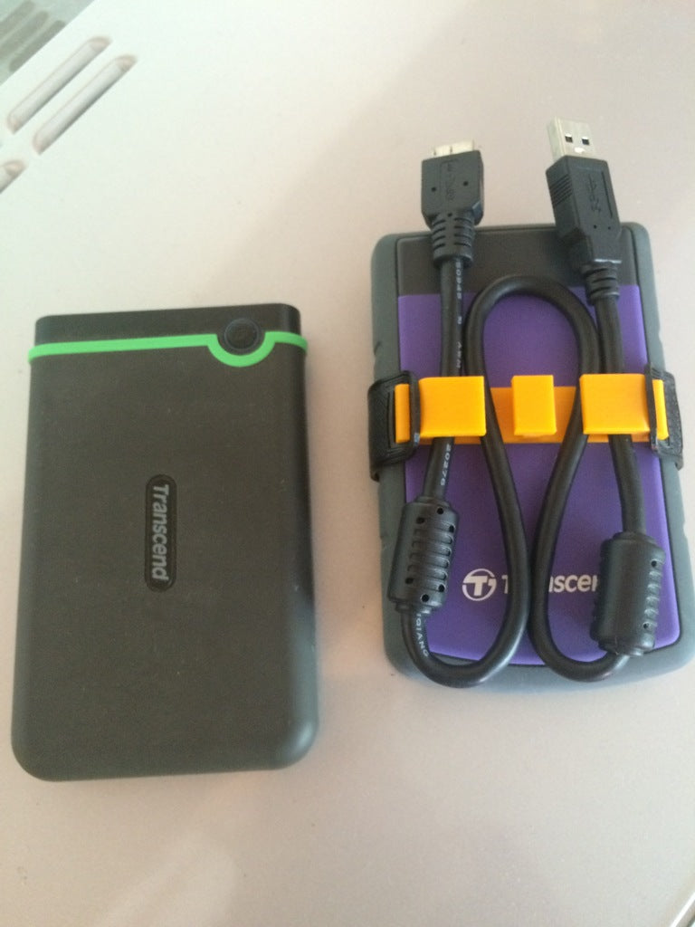 HDD cable holder strap for Transcend StorJet