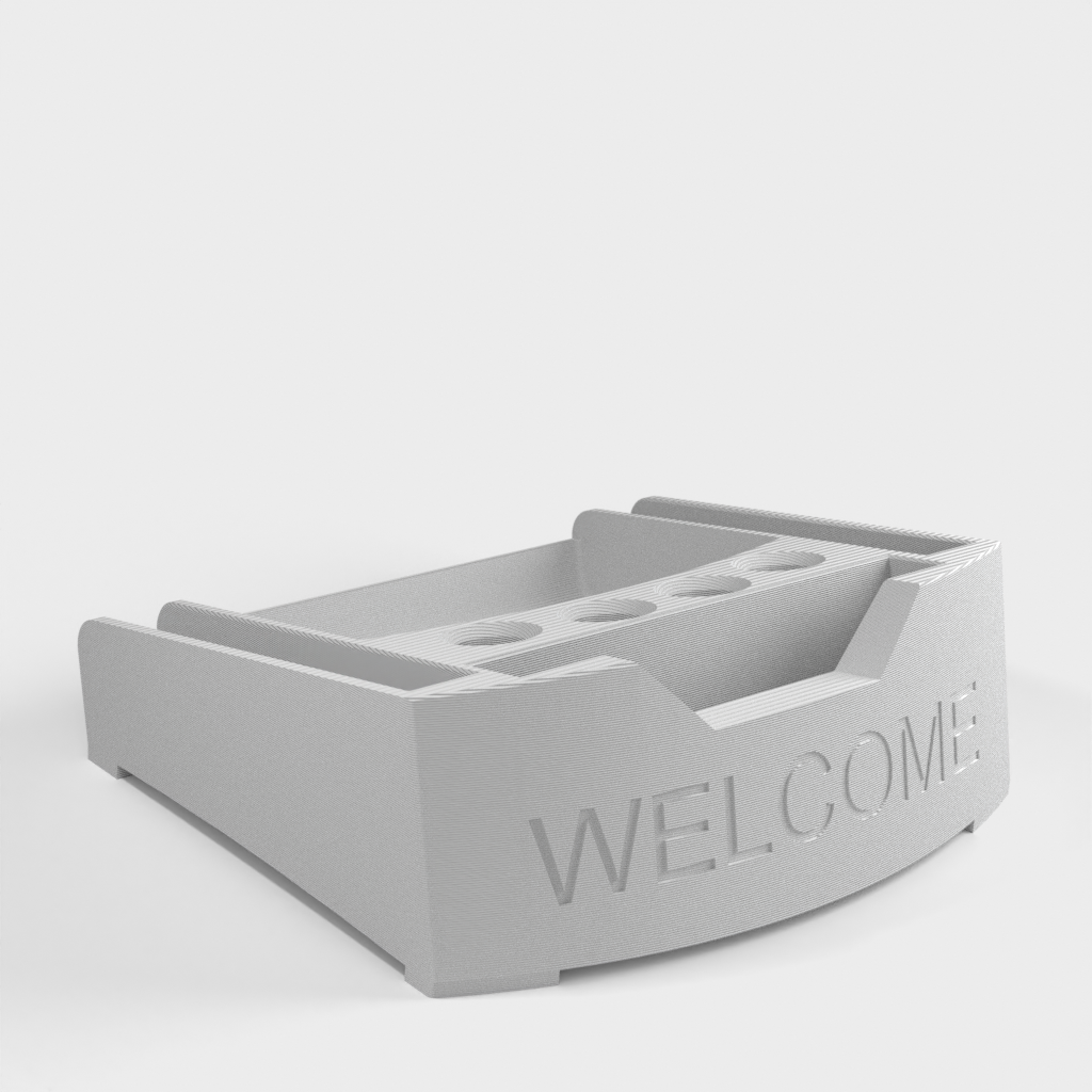Welcome desk set for office with Pen, Card and Clip Holder