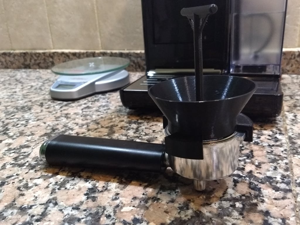 Espresso Portafilter Funnel with Distributor Function
