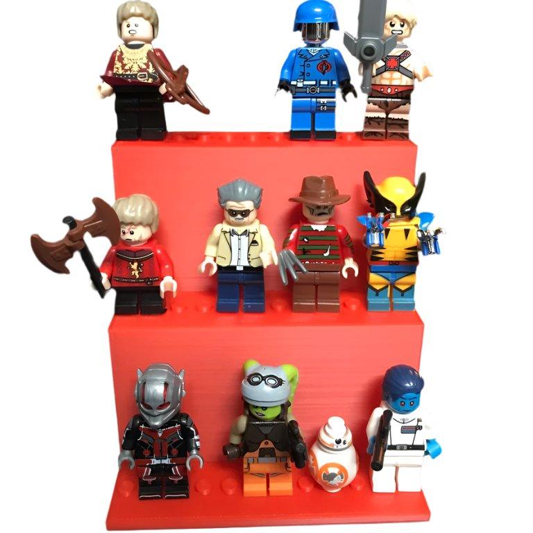 3 Tiered Lego Minifigure Holder