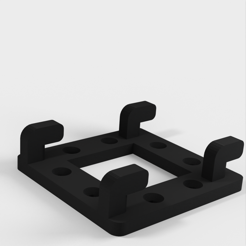 Vesa mounting bracket for IKEA Skadis Grid panel