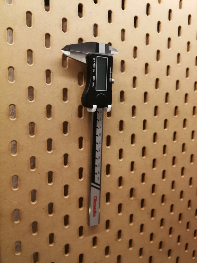 Caliper Holder for IKEA Skådis Pegboard