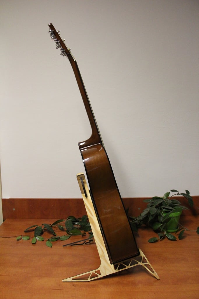 Laserskåret Stand til Akustisk Guitar