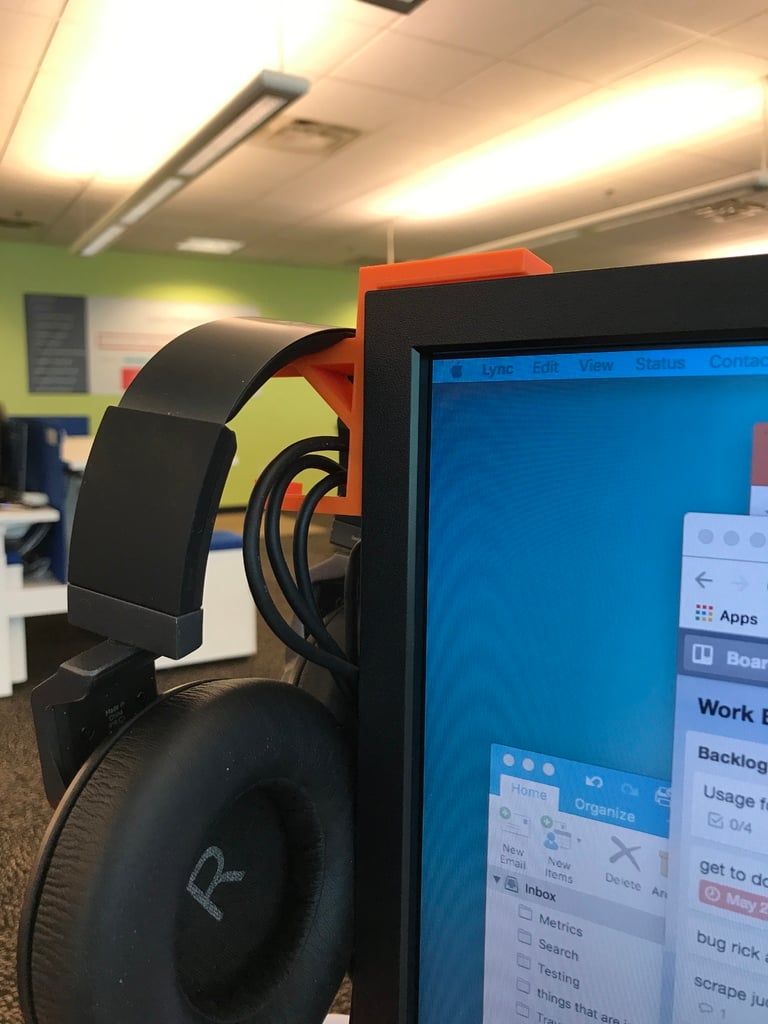 Headphone Hook with Cable Hook
