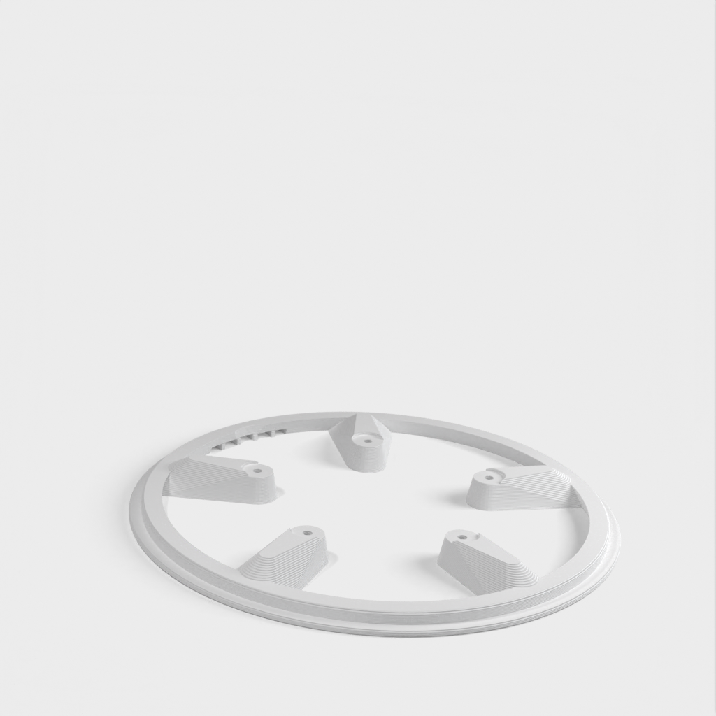 Fully parametric Bicycle chain guard for Shimano FC-M591