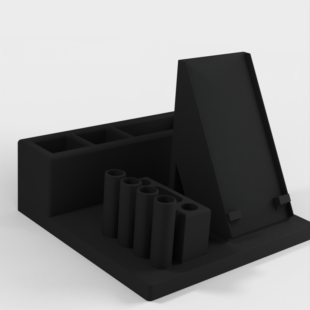 Desk organizer with iPhone 4s Holder and Storage