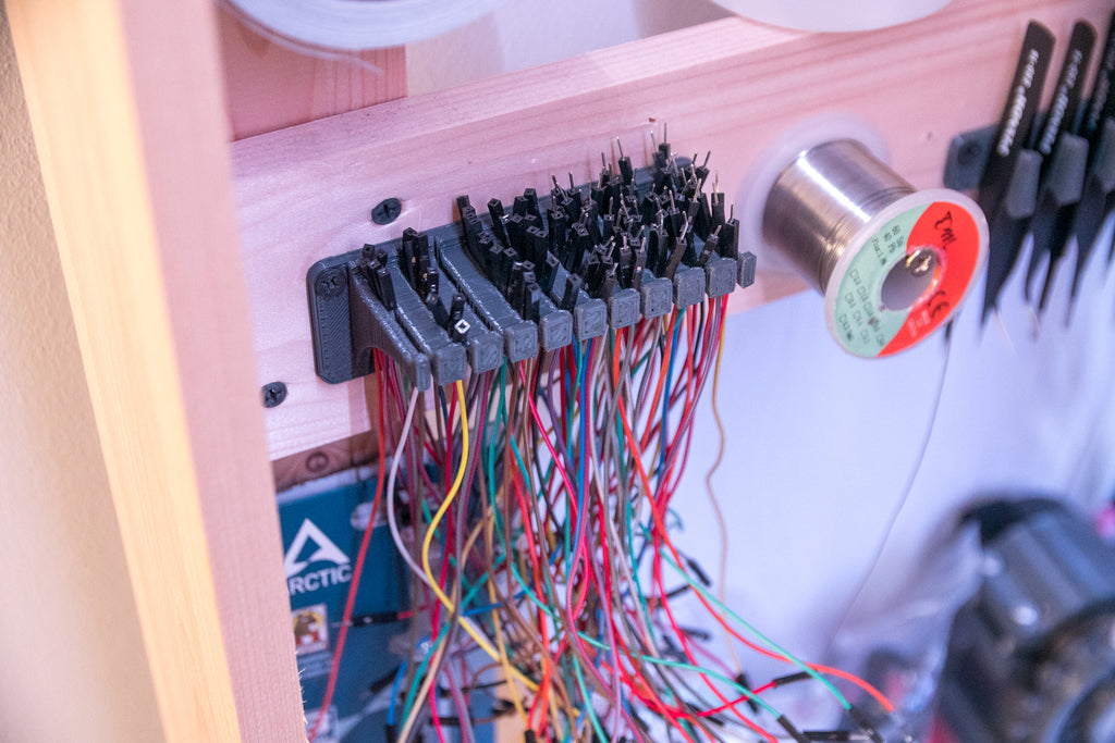 Dupont cable holder and organiser