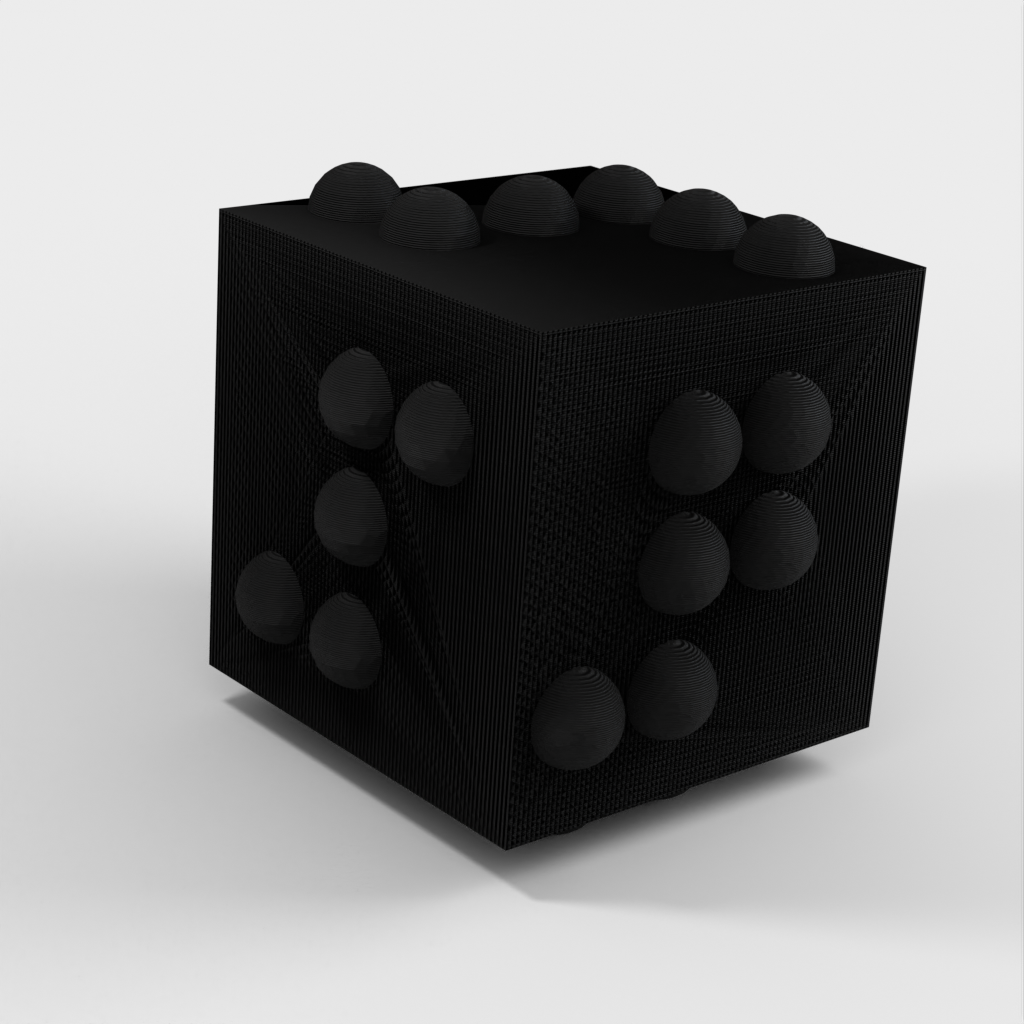 Braille dice for people with visual impairments
