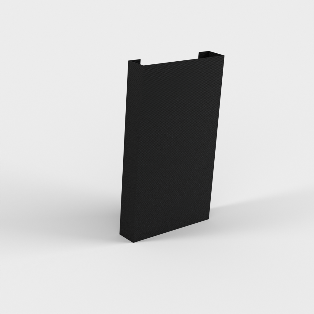 Top mounted business card holder