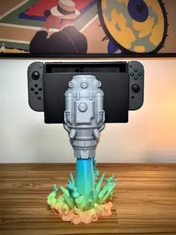 Stylish rocket holder for Nintendo Switch OLED/Classic