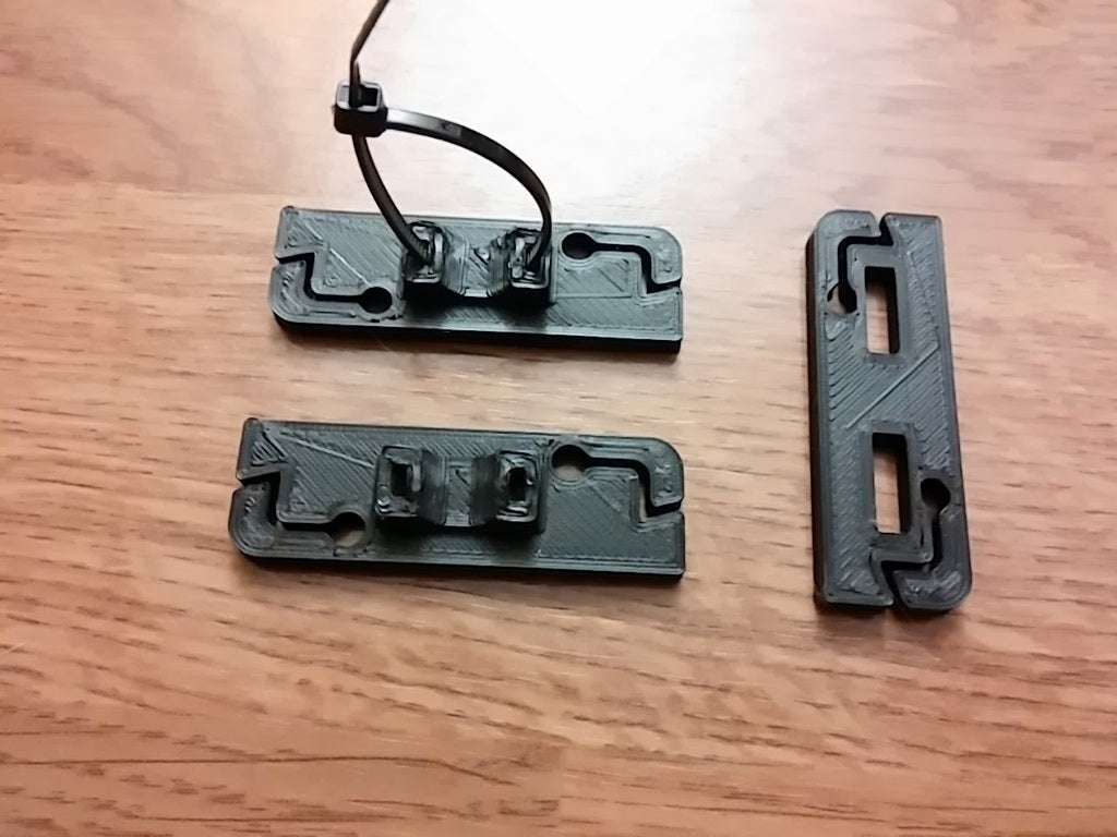 Kossel Clear PLA Power Supply Mount V2