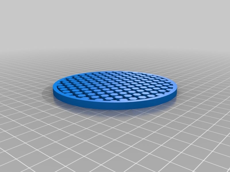 Simple beverage holder with hexagonal filling