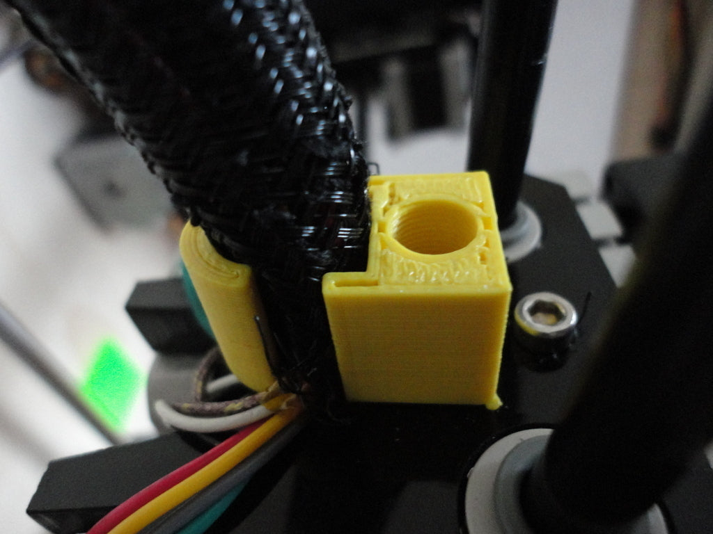 Strain Relief Upgrade for Replicator Extruder Wiring Base