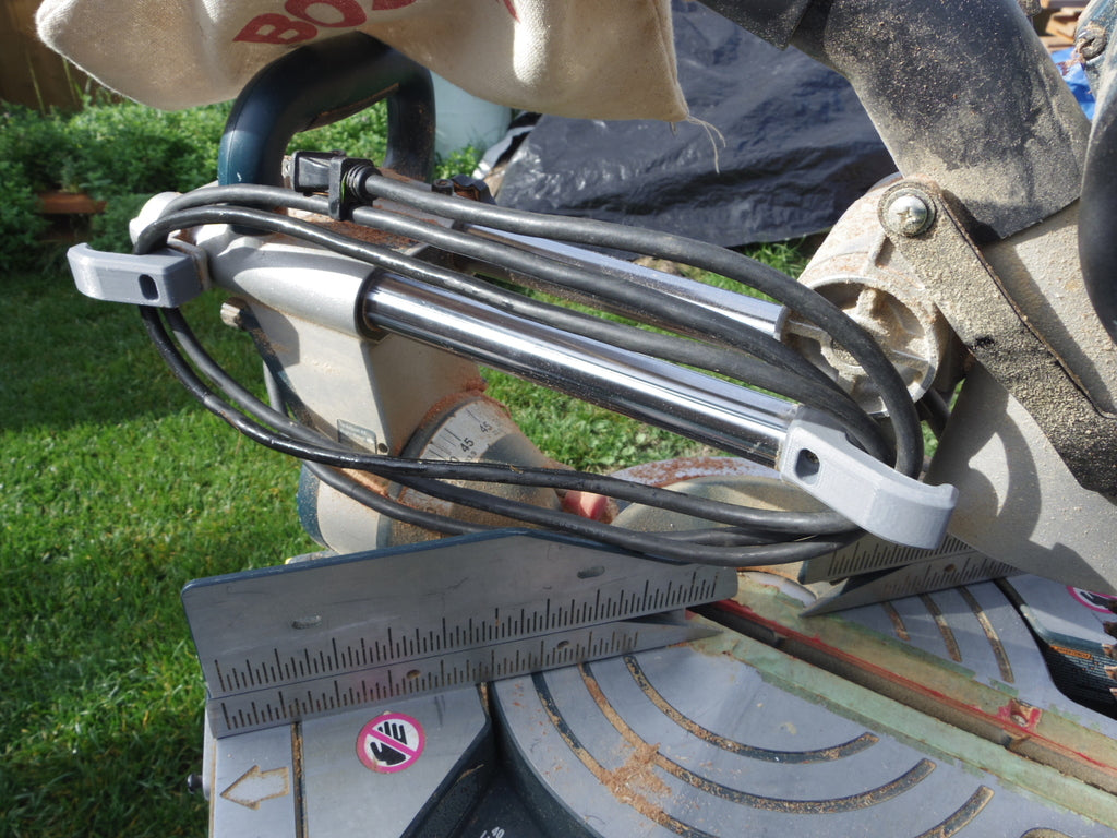 Cable management clips for 10" Bosch Mitre Saw