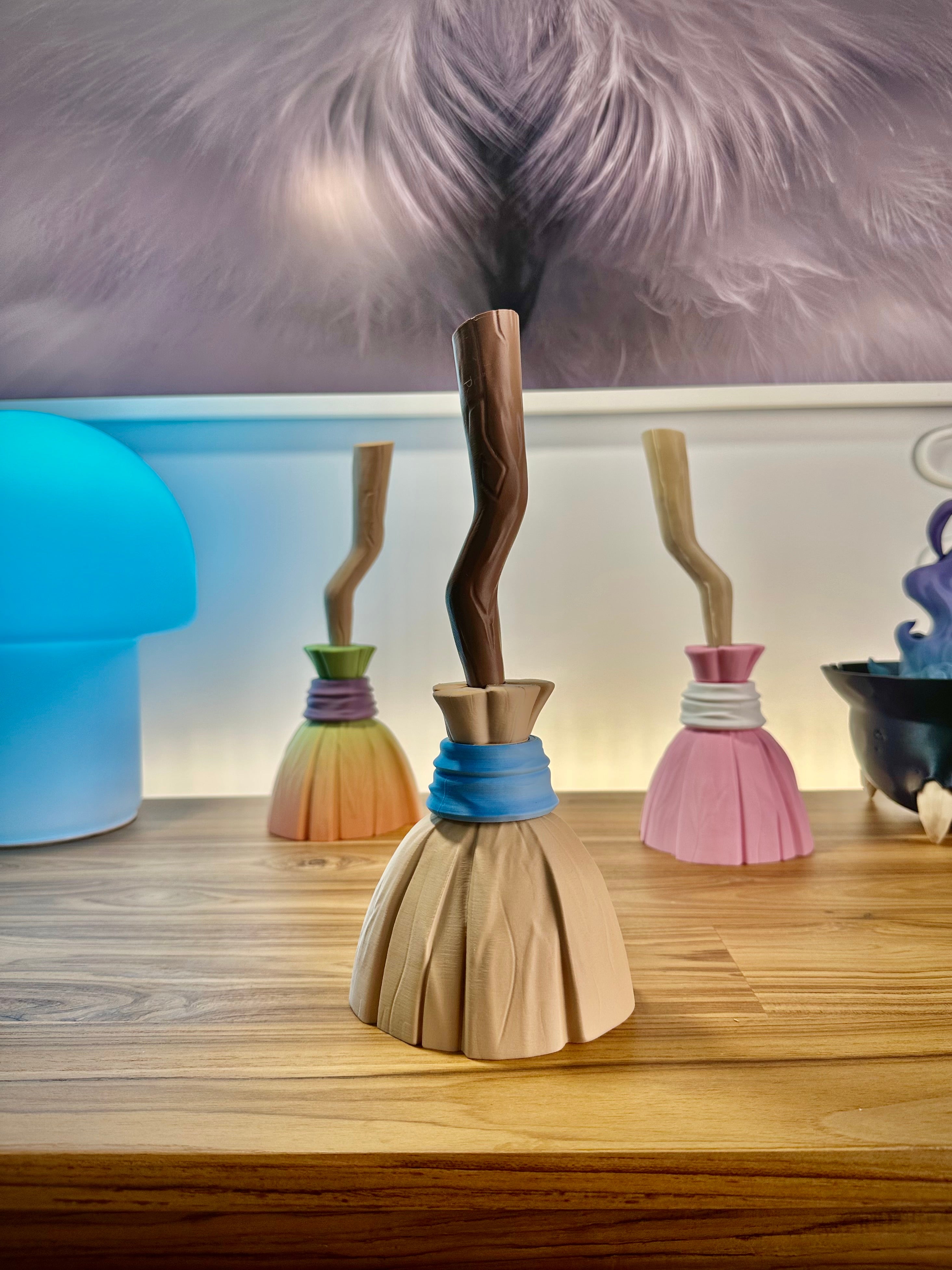 Functional Witch's Broom Pen for the Desk